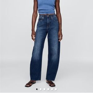 Gap high rise barrel jeans